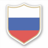 ロシア国旗のエンブレム愛国旅行 シール (正面)