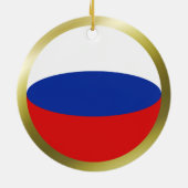 ロシア国旗のオーナメント セラミックオーナメント (裏面)
