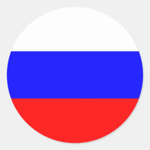 ロシア国旗のシール ラウンドシール