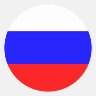 ロシア国旗のシール ラウンドシール