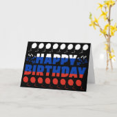 ロシア国旗の愛国的誕生日 カード (黄色い花)