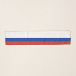 ロシア国旗の色ホワイトブルーストライプのレッド スカーフ<br><div class="desc">ロシア国旗の色ホワイトブルーレッドスカーフストライプのァー</div>