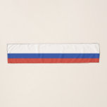 ロシア国旗の色白い青い赤ストライプの スカーフ<br><div class="desc">ロシア国旗の色白い青い赤いスカストライプのーフ</div>