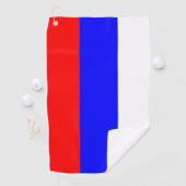 ロシア国旗を持つゴルフタオル ゴルフタオル (インサイチュ)