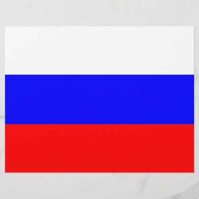 ロシア国旗を持つレターヘッド (正面)