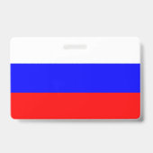 ロシア国旗を持つ名前バッジ バッジ (裏面)