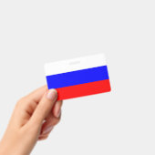 ロシア国旗を持つ名前バッジ バッジ (手持ち)