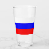 ロシア国旗を持つ愛国的なガラス杯 タンブラーグラス (裏面)