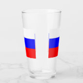 ロシア国旗を持つ愛国的なガラス杯 タンブラーグラス (右)