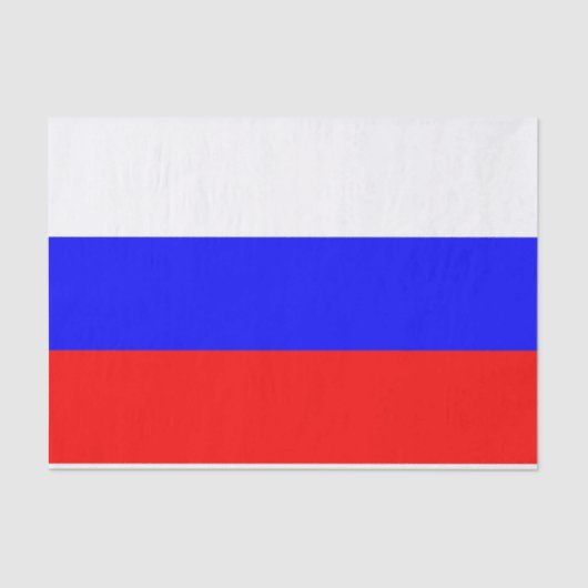 ロシア国旗を持つ愛国的ティッシュペーパー 薄葉紙 (正面)