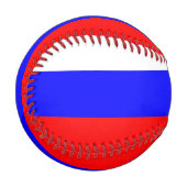 ロシア国旗を持つ愛国野球 野球ボール (正面左)
