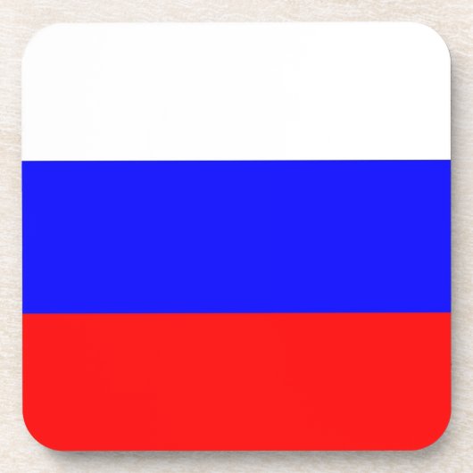 ロシア国旗を持つ懸命プラスチックのコースター コースター (正面)