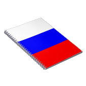 ロシア国旗を掲げたノートブック ノートブック (右側)