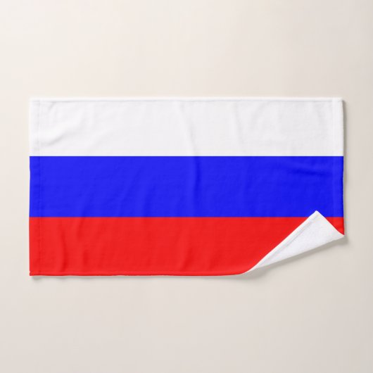ロシア国旗を掲げたハンドタオル ハンドタオル (ハンドタオル)