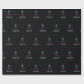 ロシア国旗を掲げたメリークリスマス ラッピングペーパー (フラット)