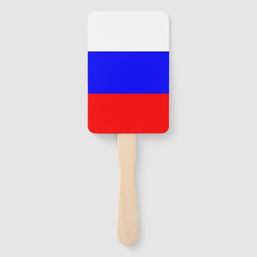 ロシア国旗を掲げた手扇一組 ハンドファン (裏面)