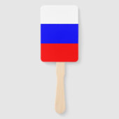ロシア国旗を掲げた手扇一組 ハンドファン (正面)