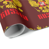 ロシア国旗インペリアルイーグル正ロシアの統 ラッピングペーパー (ロールコーナー)