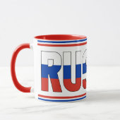 ロシア国旗愛国コーヒー マグカップ (左)
