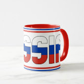 ロシア国旗愛国コーヒー マグカップ (正面右)