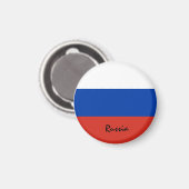 ロシア国旗&アジア – 旅行/スポーツファン マグネット (正面/裏面)