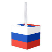 ロシア国旗 キューブオーナメント (裏面アングル)