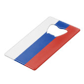 ロシア国旗 クレジットカード栓抜き (正面アングル)