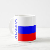 ロシア国旗 コーヒーマグカップ (正面左)