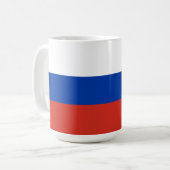 ロシア国旗 コーヒーマグカップ (正面左)