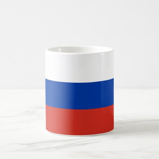 ロシア国旗 コーヒーマグカップ (中央)