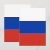 ロシア国旗 サンキューカード (正面/裏面)