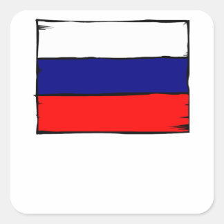 ロシア国旗 スクエアシール