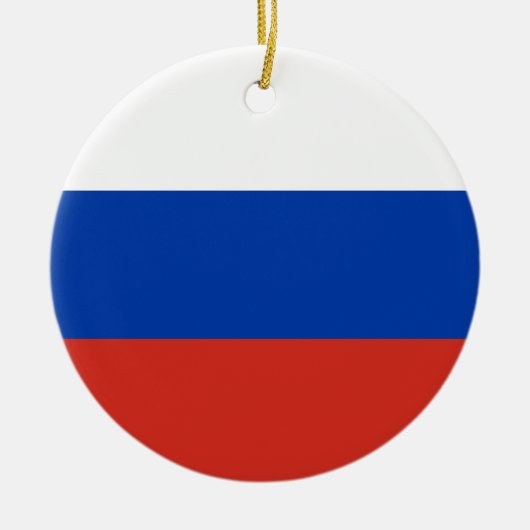 ロシア国旗 セラミックオーナメント (正面)
