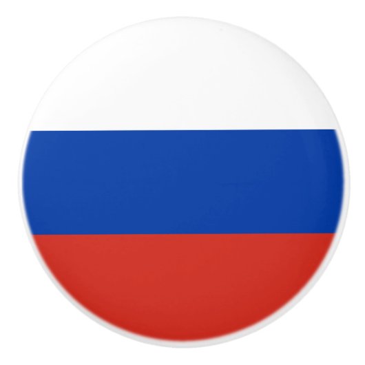 ロシア国旗 セラミックノブ (正面)