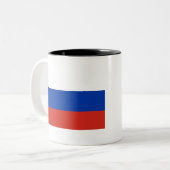 ロシア国旗 ツートーンマグカップ (正面左)