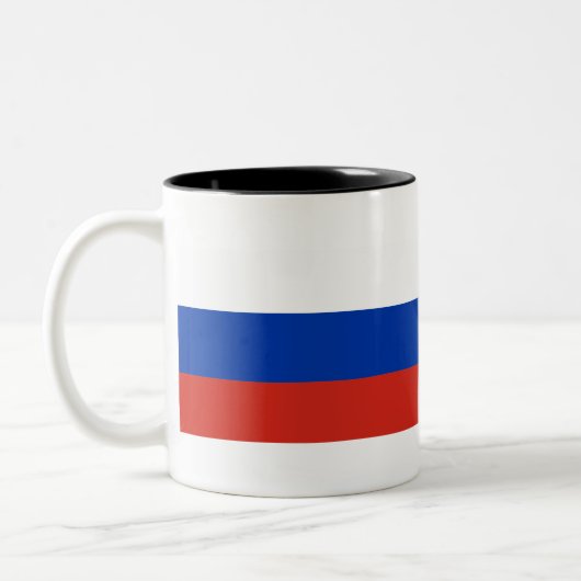 ロシア国旗 ツートーンマグカップ (左)