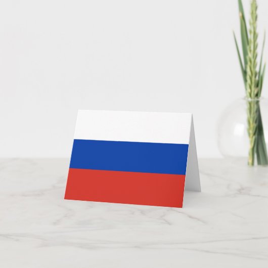 ロシア国旗 ノートカード (正面)