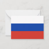 ロシア国旗 ノートカード (裏面)