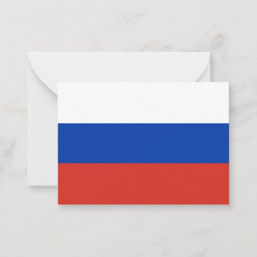 ロシア国旗 ノートカード (正面)