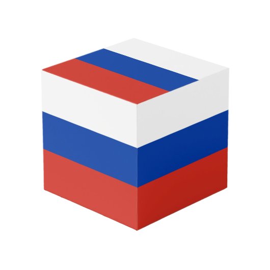 ロシア国旗 フォトキューブ (正面アングル)