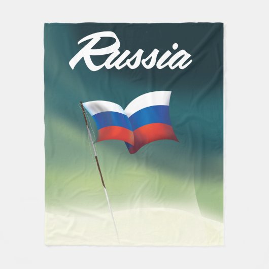 ロシア国旗 フリースブランケット (正面)