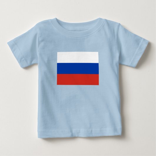 ロシア国旗 ベビーTシャツ (正面)