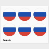 ロシア国旗 ラウンドシール (シート)