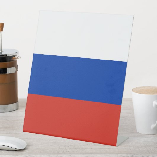 ロシア国旗 台座サイン (インサイチュ)