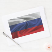 ロシア国旗 長方形シール (封筒)