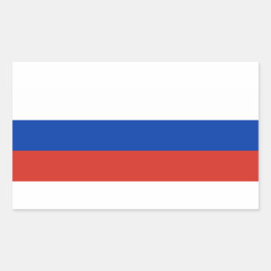 ロシア国旗 長方形シール