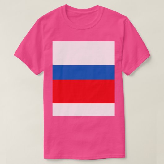 ロシア国旗 Tシャツ (デザイン正面)