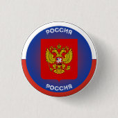 ロシア国章 サークル 缶バッジ (正面)