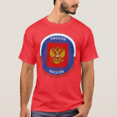 ロシア国章 サークル Tシャツ (正面)