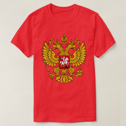 ロシア国章 Tシャツ (デザイン正面)